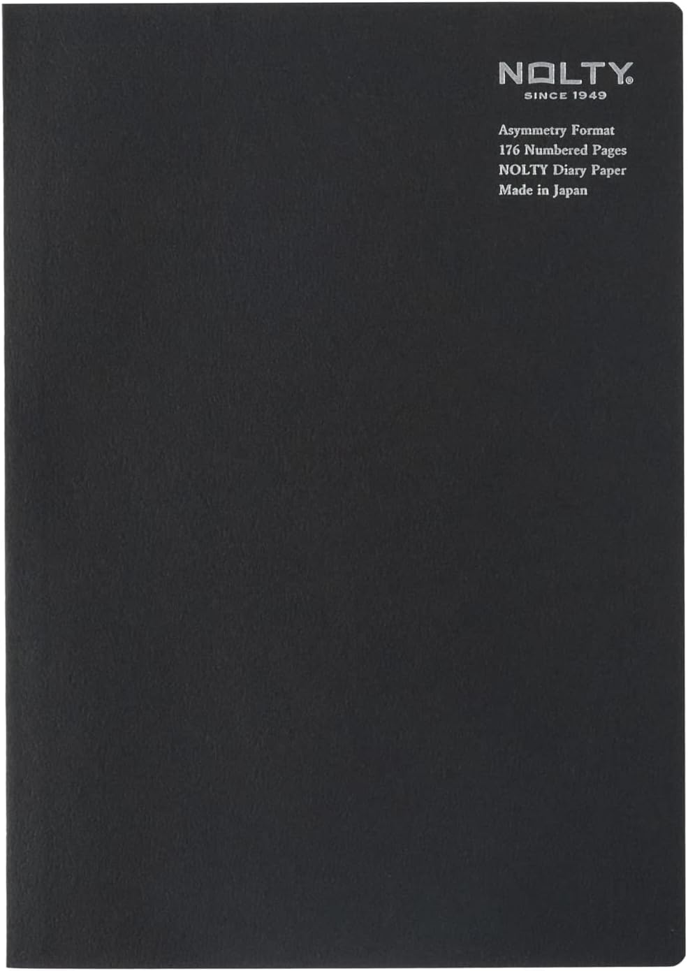 Nolty Asymmetry Numbered Tio Notebook Refill - Ruled/Dotgrid (Black, A5) Notebook