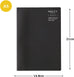 2025 Monthly Schedule Planner - A5 (Black)