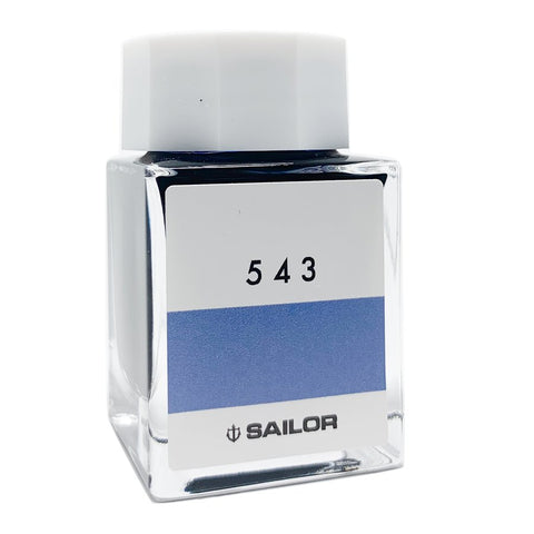 Sailor Ink Studio #543 - 20ml, square glass bottle with a white cap, features a white label with 543 and SAILOR printed below.