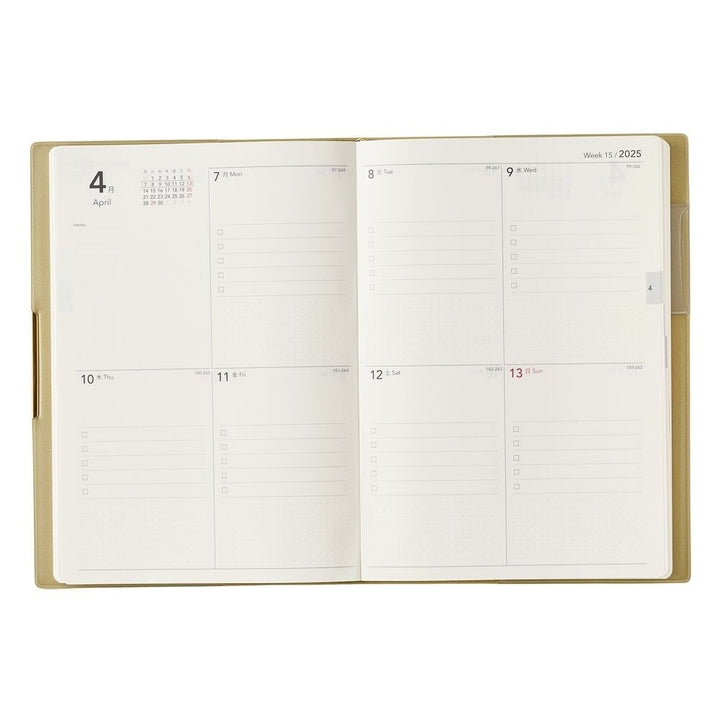 Nolty 2025 Ecri Plus 8 Weekly Planner - B6 (Pistachio) Planners