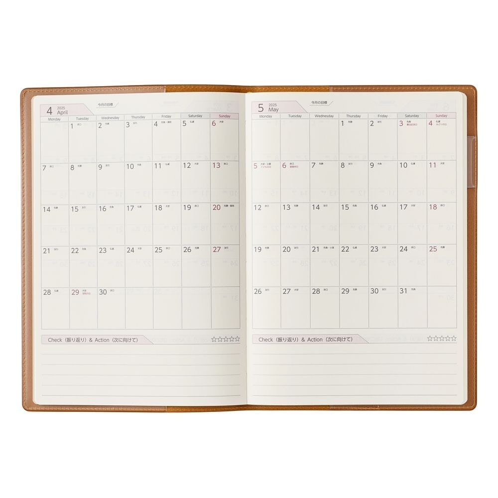 Nolty 2025 PDCA Planner - A5 (Camel) Planners