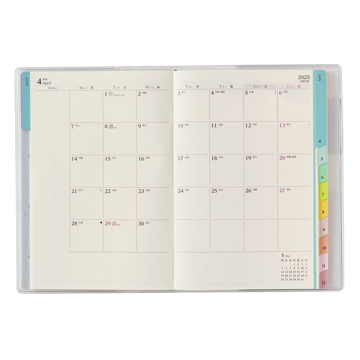 Nolty 2025 King's Brunch x PAGEM Weekly with Memo Planner - B6-i (Sea Green) Planners