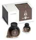 Space Laika - 65ml + 15ml Set from Colorverse, featuring a boxed ink set with Laika graphic, includes ink bottles, brochure, pen rest, stickers, bookmark, and napkin.