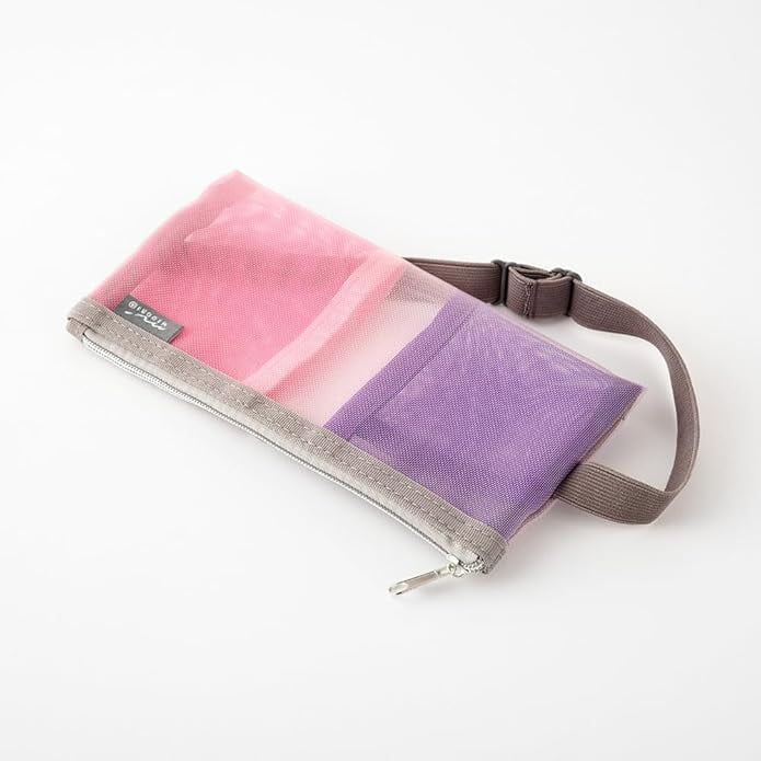 Midori Book Band Pen Case (For B6/A5) - Pink Cases