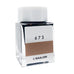 Ink Studio #673 - 20ml bottle by Sailor, featuring a square glass design, white cap, and brown-tone label with Sailor logo.
