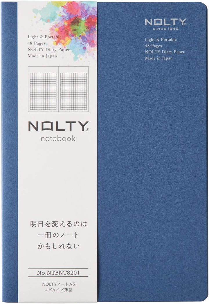 Nolty 3-Pack Notebook Refill - Grid (Navy, A5) Notebook