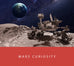 Mars Curiosity - 65ml + 15ml Set displayed with NASA's rover on a Martian landscape, highlighting the ink's space-inspired theme and plant-based composition.