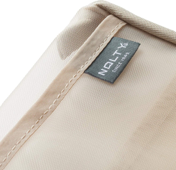 Nolty Notebook Zip-Up Mesh Cover - Beige (A5) Book Covers