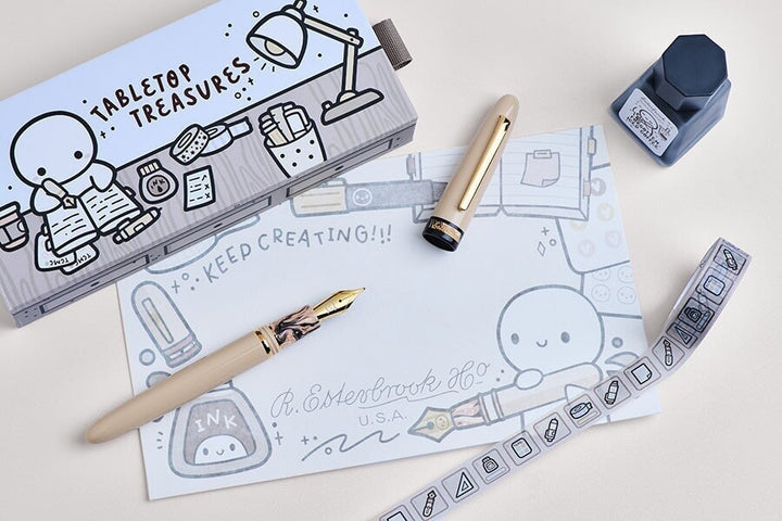 Esterbrook Estie - TheCoffeeMonsterzCo Collab / Gold - Fine Fountain Pen