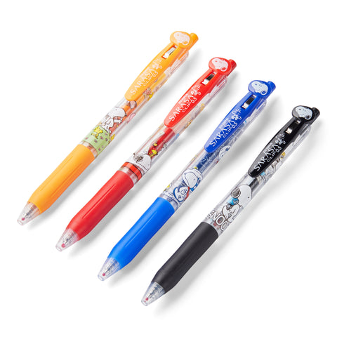 Zebra Sarasa Clip Snoopy Gel Pen Set - 0.5 mm Gel Pens