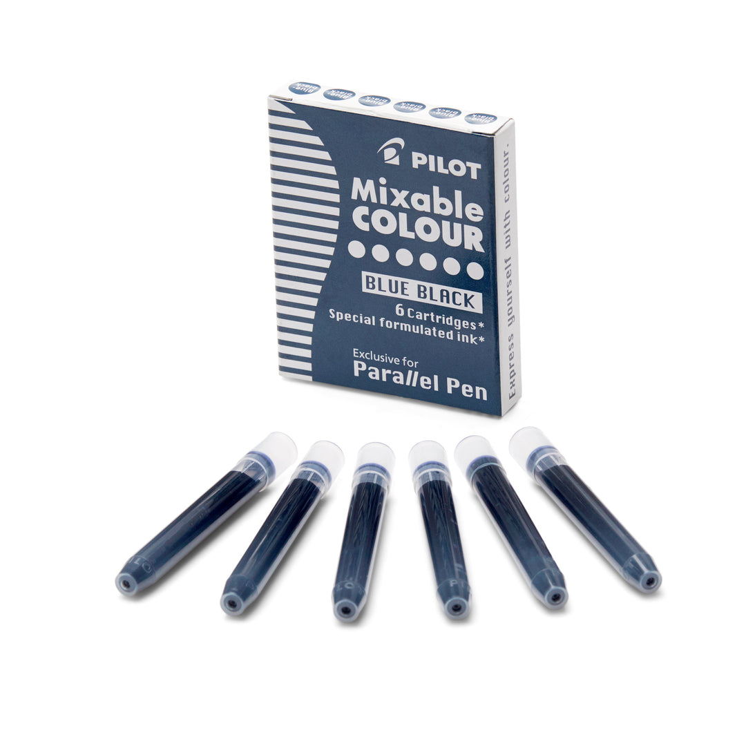 Pilot Parallel Mixable Colour Ink Cartridges - Blue Black (6 pack) Ink Cartridges