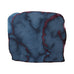 Abstract ink blot in deep blue with maroon edges, representing Robert Oster's Great Southern Ocean ink, inspired by South Australia's wine regions, 50ml bottle.
