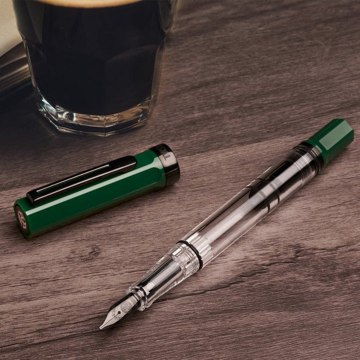 TWSBI ECO (Irish Green/ Onyx) - Extra Fine Fountain Pen