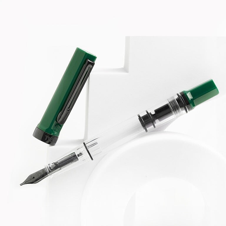 TWSBI ECO (Irish Green/ Onyx) - Fine Fountain Pen