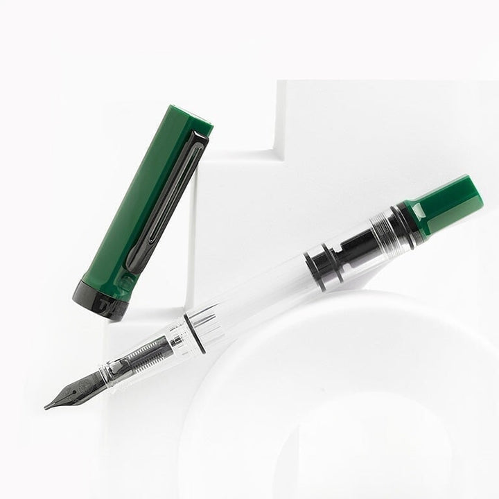 TWSBI ECO (Irish Green/ Onyx) - Fine Fountain Pen