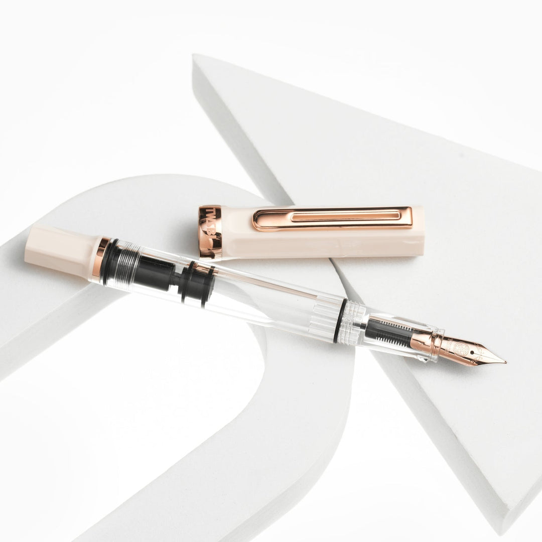 TWSBI ECO (Creme / Rose Gold) - Medium Fountain Pen