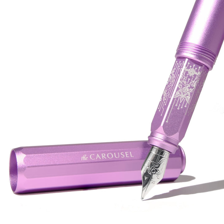 Ferris Wheel Press Aluminium Carousel Fountain Pen - Aurorealis (Fine) Fountain Pen