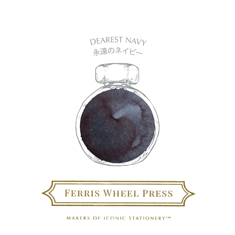 Ferris Wheel Press Everyday Collection - Dearest Navy Ink - 10ml Bottled Ink