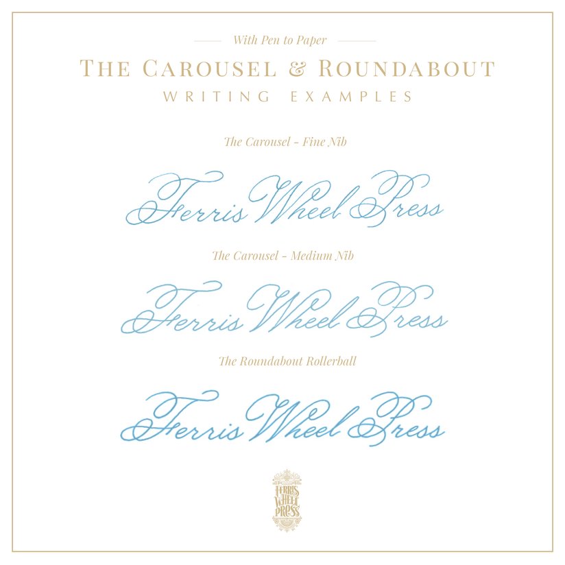 Ferris Wheel Press Roundabout Rollerball Pen - Oinking Embers Rollerball