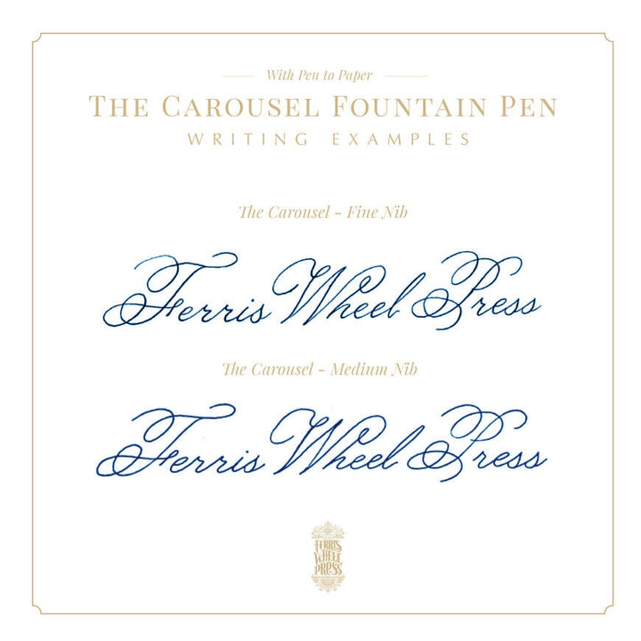 Ferris Wheel Press Aluminium Carousel Fountain Pen - Plaited Gold Tress (Fine) Fountain Pen