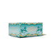 The Carousel Inkwell - Polished Edition in teal carton with gold scrollwork, featuring carousel horse motifs and usage instructions; elegant glass vessel with metal cap.