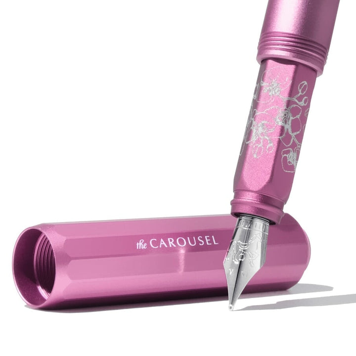 Ferris Wheel Press Aluminium Carousel Fountain Pen - Serpentine Blooms (Fine) Fountain Pen