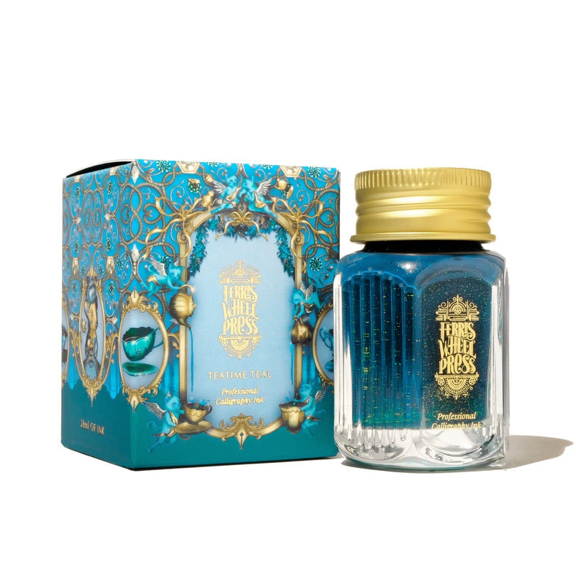 Ferris Wheel Press Teatime Teal (Calligraphy Ink) - 2ml Ink Sample