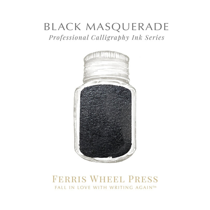 Ferris Wheel Press Black Masquerade (Calligraphy Ink) - 28ml Dip Pen Inks