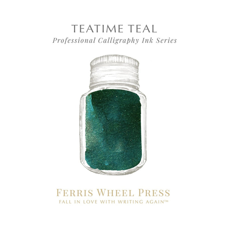 Ferris Wheel Press Teatime Teal (Calligraphy Ink) - 2ml Ink Sample