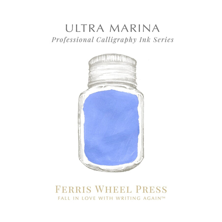 Ferris Wheel Press Ultra Marina (Calligraphy Ink) - 2ml Ink Sample