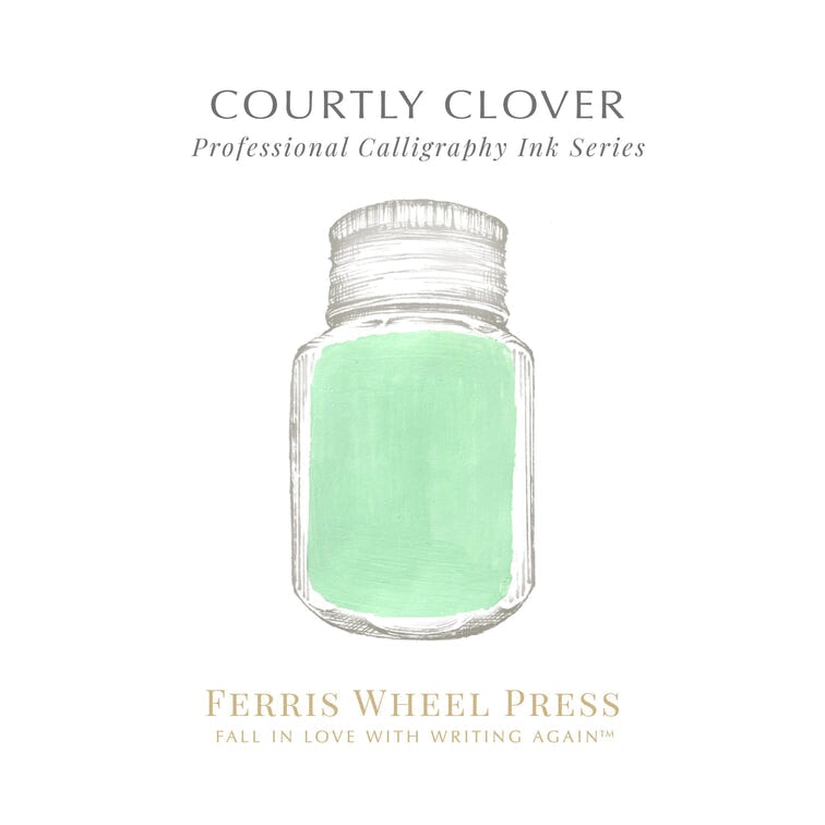 Ferris Wheel Press Courtly Clover (Calligraphy Ink) - 28ml Dip Pen Inks