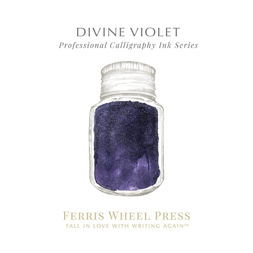 Ferris Wheel Press Divine Violet (Calligraphy Ink) - 28ml Dip Pen Inks