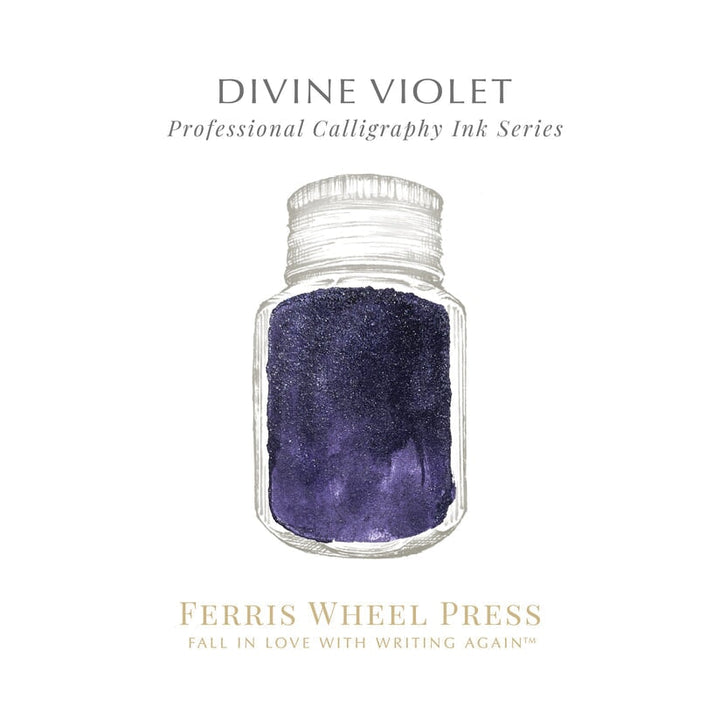 Ferris Wheel Press Divine Violet (Calligraphy Ink) - 28ml Dip Pen Inks