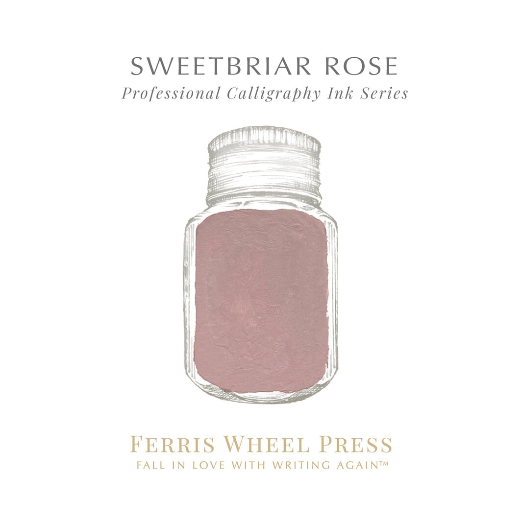 Ferris Wheel Press Sweetbriar Rose (Calligraphy Ink) - 28ml Dip Pen Inks