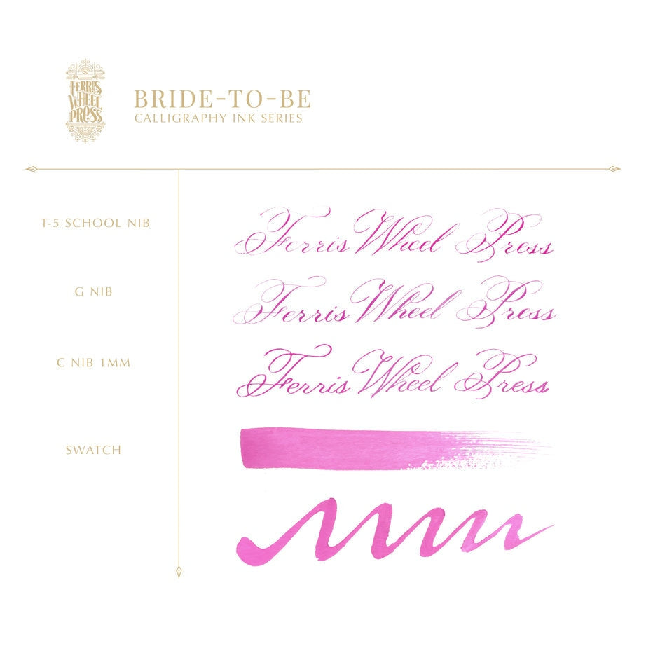 Ferris Wheel Press Bride To Be (Calligraphy Ink) - 28ml Dip Pen Inks
