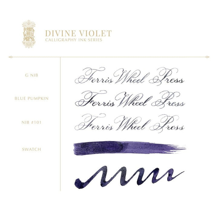 Ferris Wheel Press Divine Violet (Calligraphy Ink) - 2ml Ink Sample