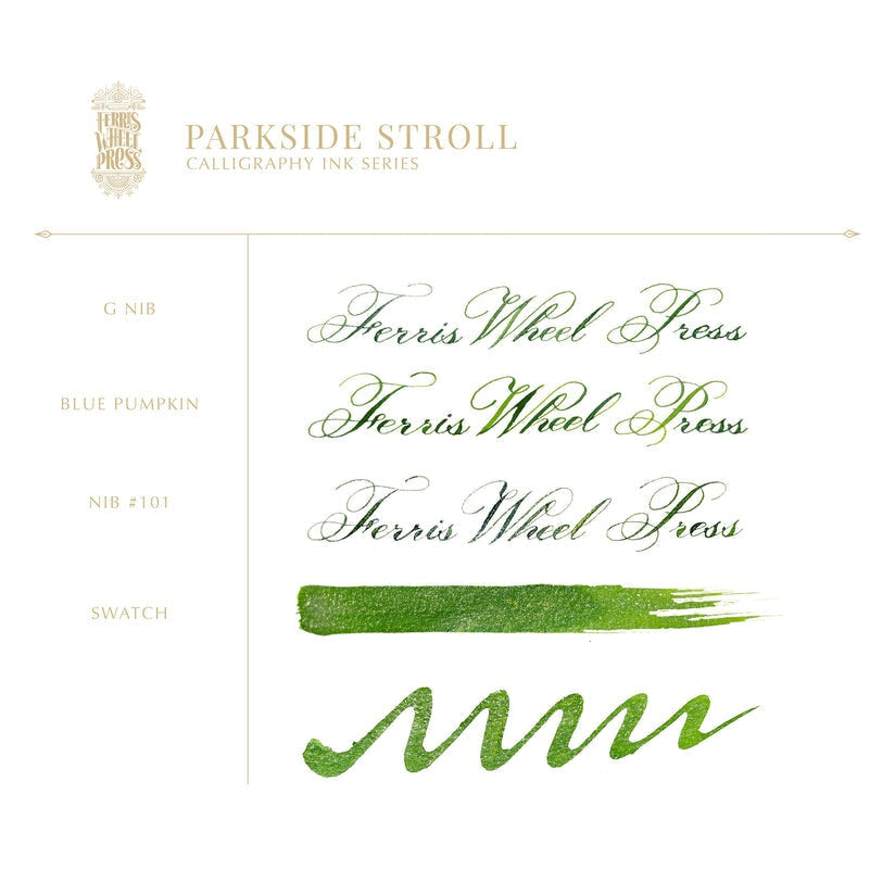 Ferris Wheel Press Parkside Stroll (Calligraphy Ink) - 28ml Dip Pen Inks