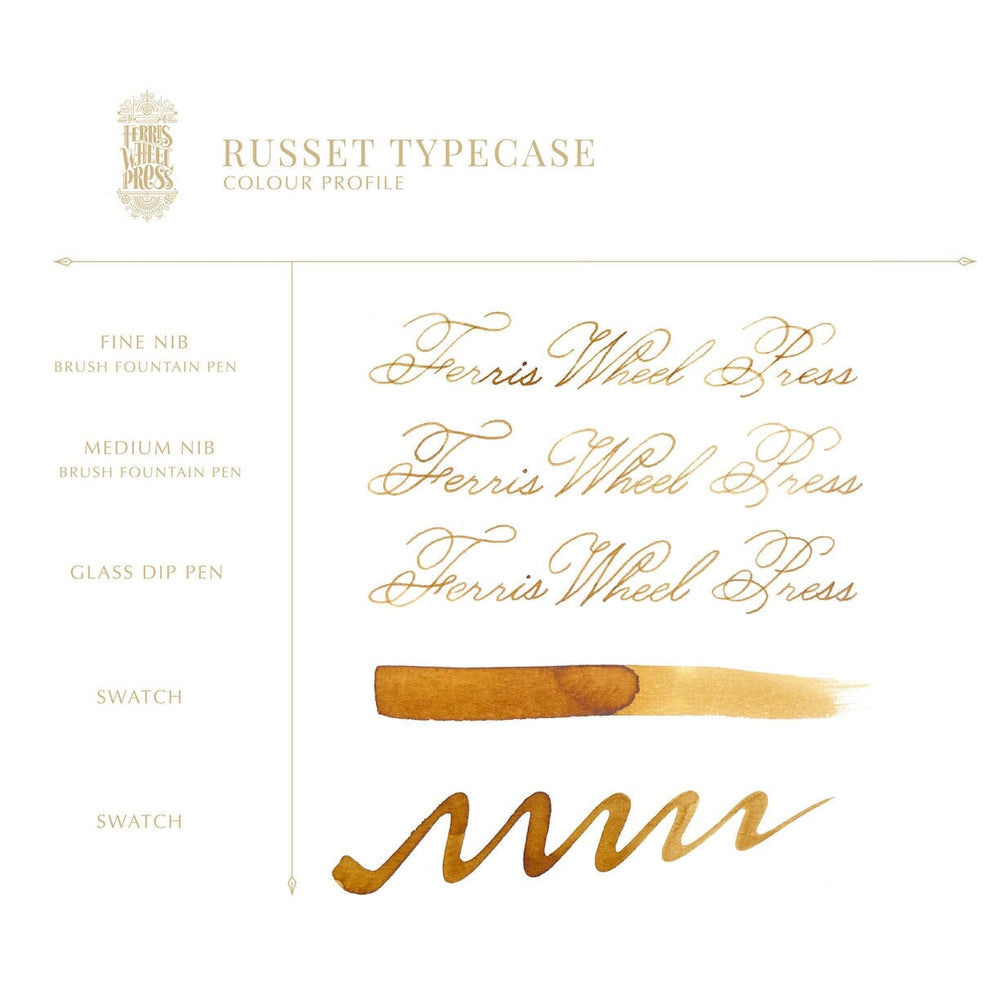 Ferris Wheel Press Russet Typecase - 2ml Ink Sample
