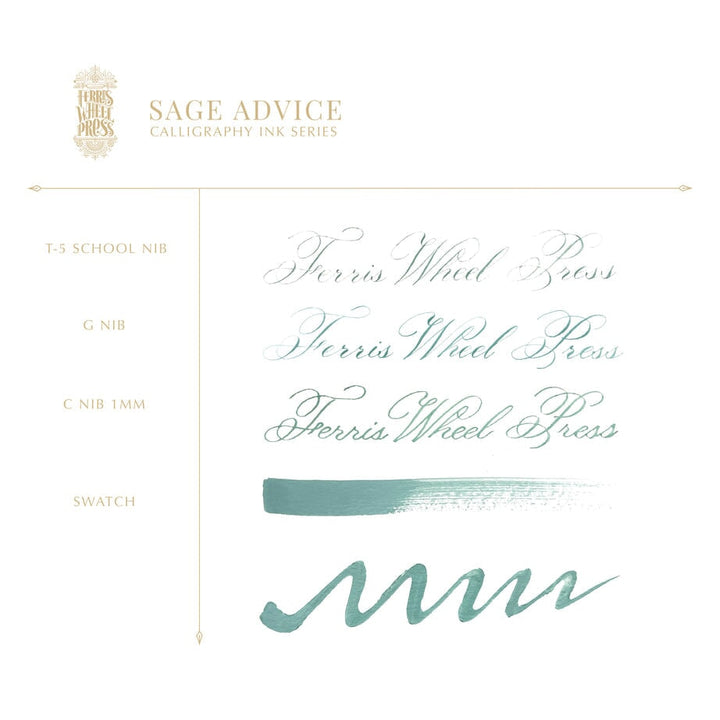 Ferris Wheel Press Sage Advice (Calligraphy Ink) - 2ml Ink Sample