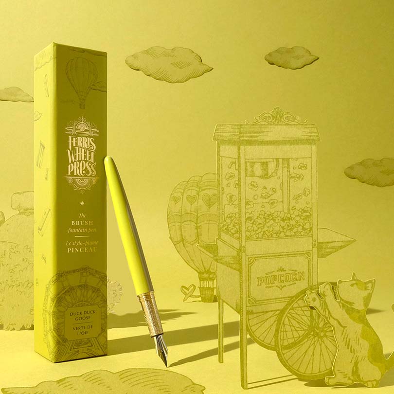 Ferris Wheel Press Brush Fountain Pen - Duck Duck Goose (Fine) Fountain Pen