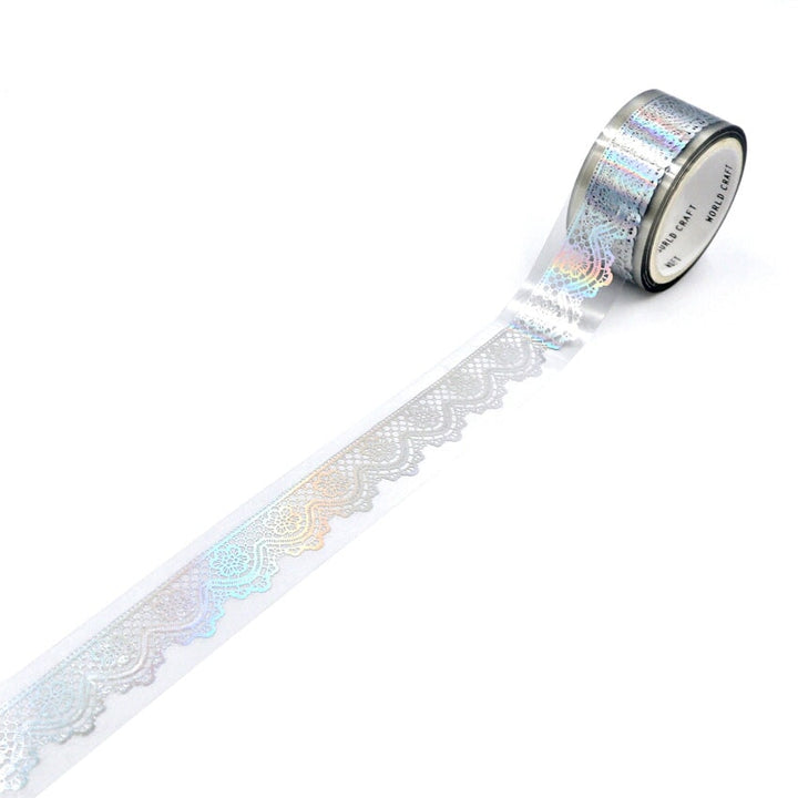 World Craft Lace Foiled Clear Tape (PET) PET Tape