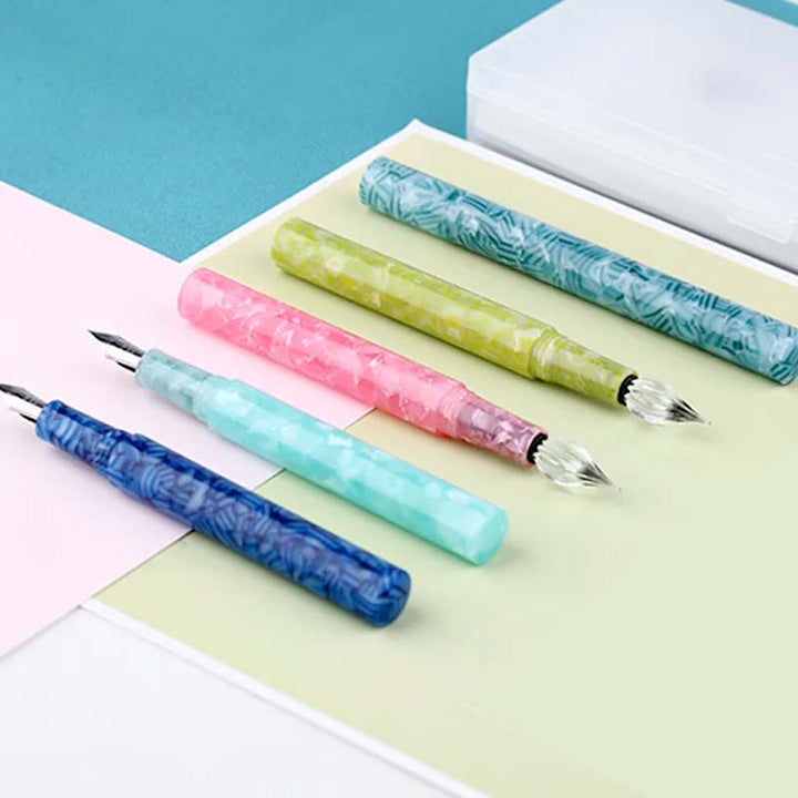 Moonman/Majohn N6 Glass Pen and Nib Set (Turquoise) Glass Pen