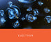 Stylized abstract of glowing spheres and trails, representing Electron from the Multiverse Collection, a 2ml plant-based dye ink sample by Colorverse.