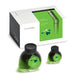 Colorverse x Opus 88 Supernatural - 2ml sample, showing boxed green fountain-pen ink set with two bottles, emphasizing plant-based, smooth writing experience.