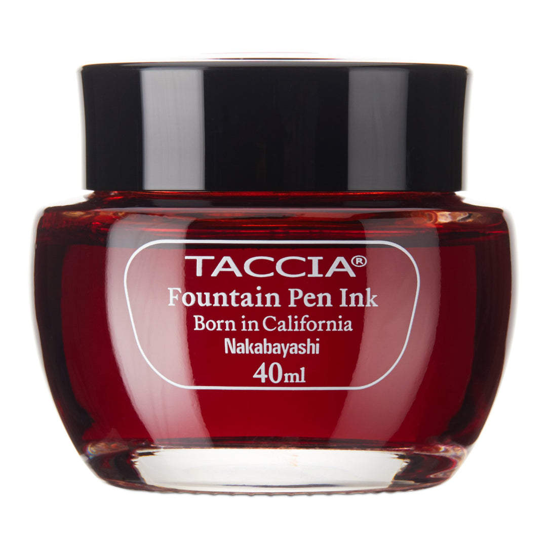 Daidai - 2ml sample of Taccia fountain-pen ink in a 40 ml glass jar, showcasing the “Born in California” edition by Nakabayashi.