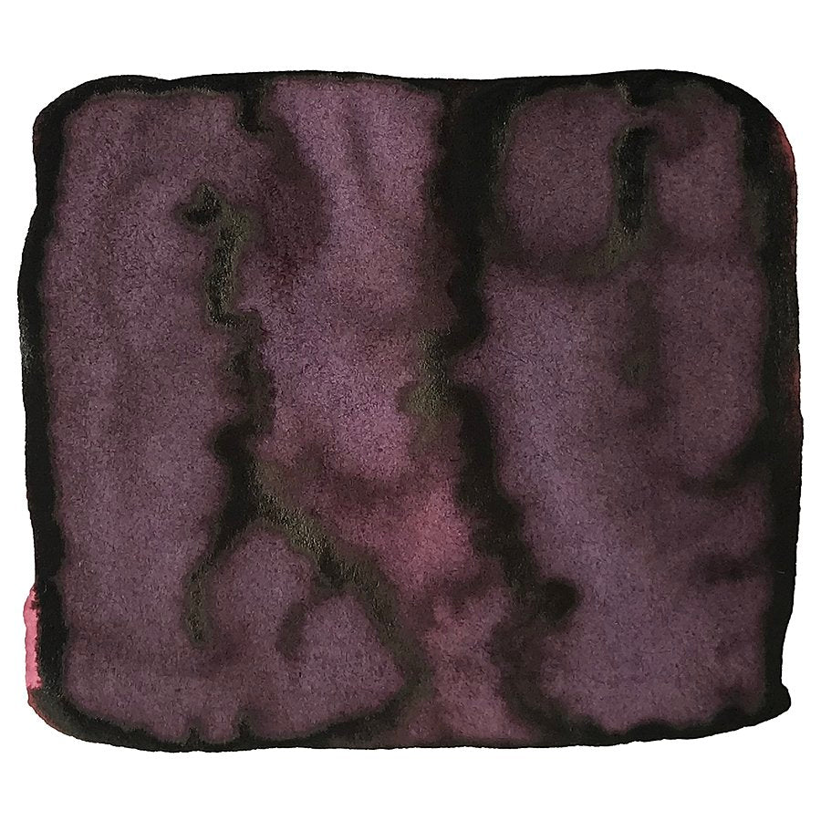 No. 06 Adzukiiro - 40ml dye-based ink swatch, featuring a purple-violet watercolor wash with darker borders, resembling the adzuki bean color.