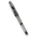 Ahab Flex - Clear Demonstrator: Transparent fountain pen with clear acrylic barrel, metal cap, and flexible steel nib, showing piston-filling mechanism inside.