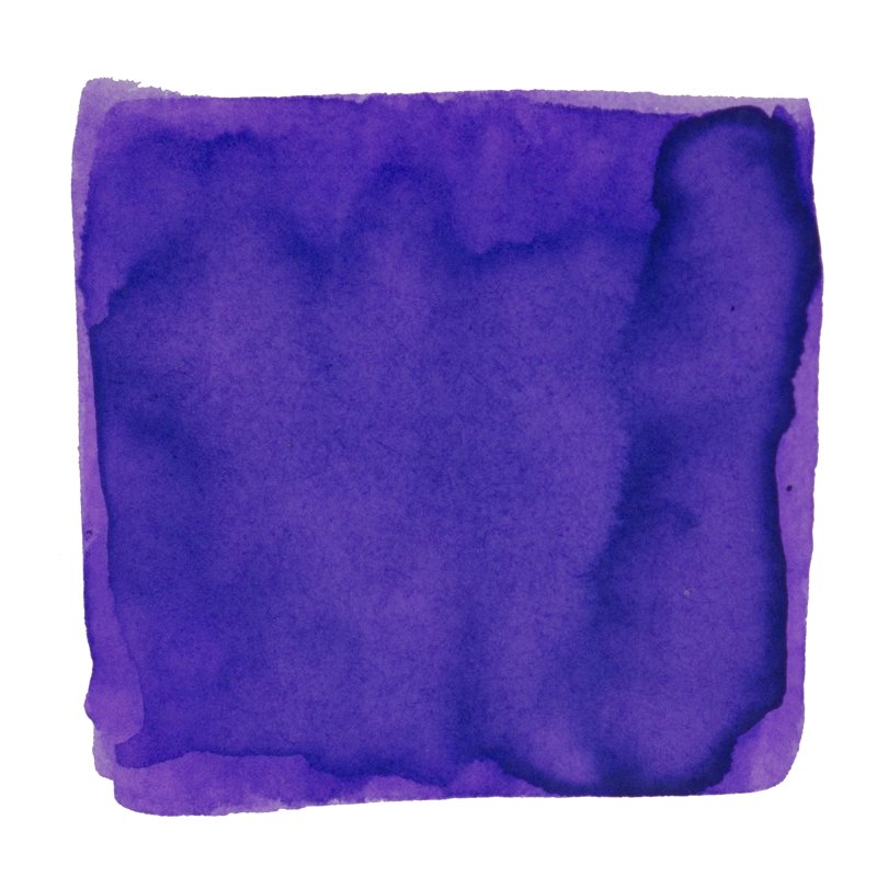 Aichi (Blessed With Happiness) - 30ml ink, featuring a textured, uneven deep purple watercolor wash, representing Tono &amp; Lims&