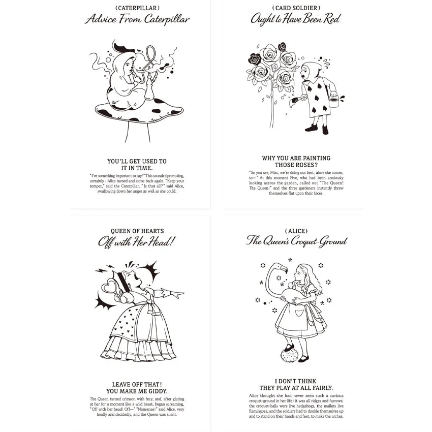 Color Swatch Postcard Set (Alice’s Adventures in Wonderland)