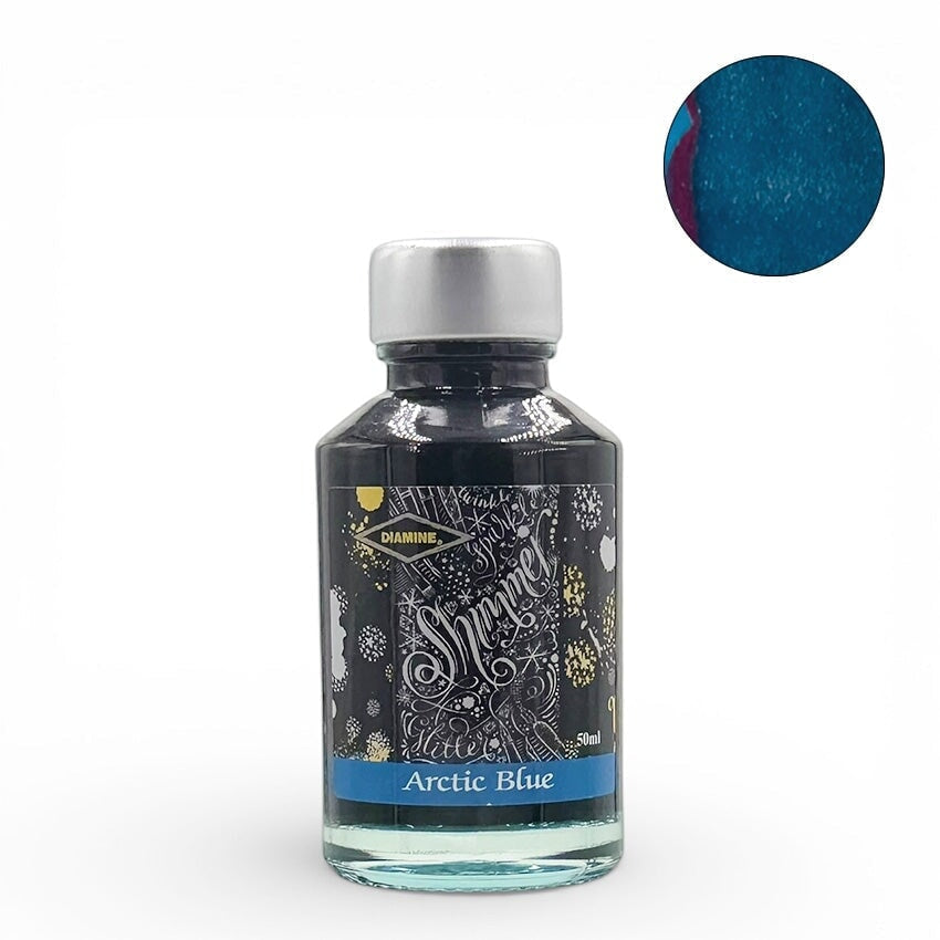 Diamine Arctic Blue (Shimmer) - 50ml Bottled Ink